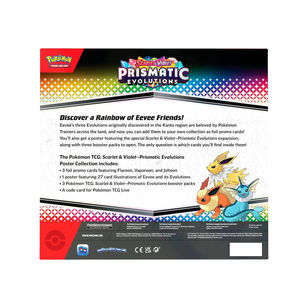 Pokémon TCG: Prismatic Evolutions Poster Collection Box