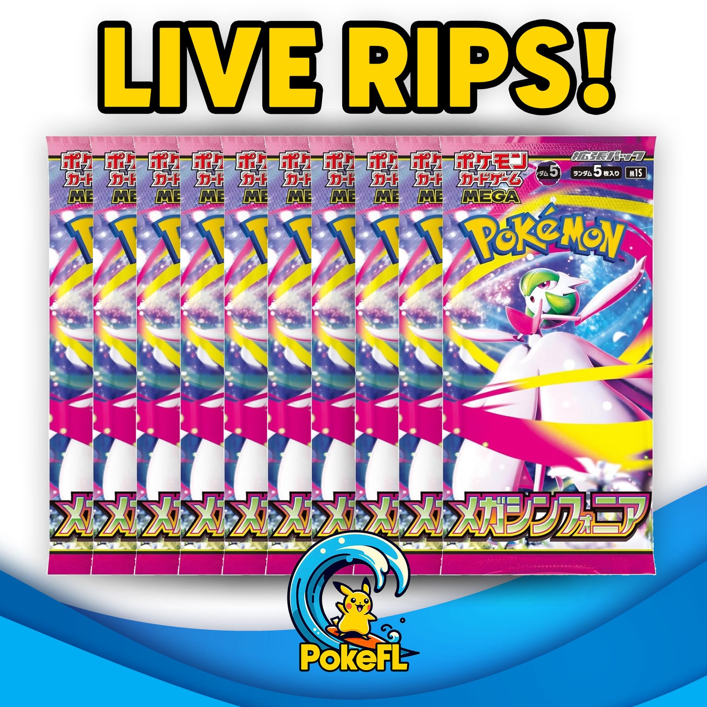 LIVE Opening - (10) Pokémon Japanese TCG: Scarlet & Violet - Mega Symphonia Booster Packs