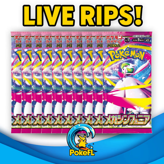LIVE Opening - (10) Pokémon Japanese TCG: Scarlet & Violet - Mega Symphonia Booster Packs