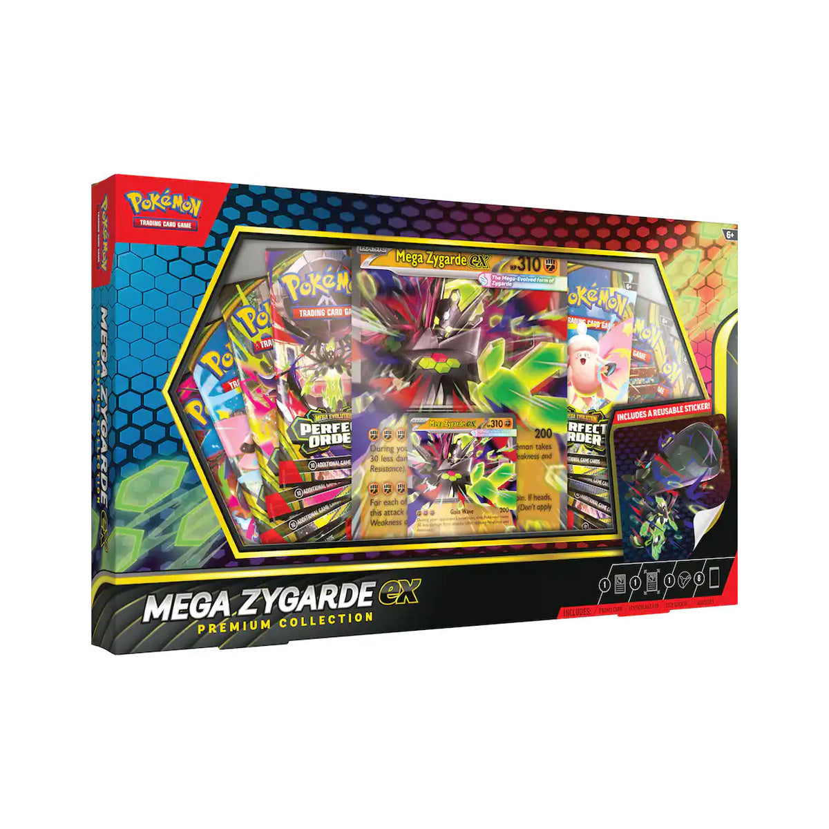Pokémon TCG: Mega Evolution Chaos Rising Mega Zygarde ex Premium Collection