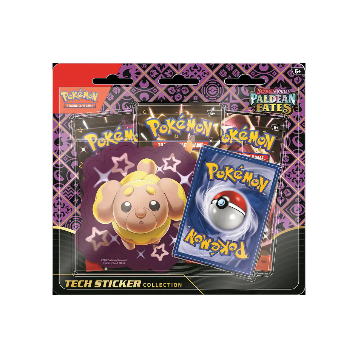 Pokémon TCG: Scarlet & Violet-Paldean Fates Booster Tech Sticker Collection (Styles Vary)