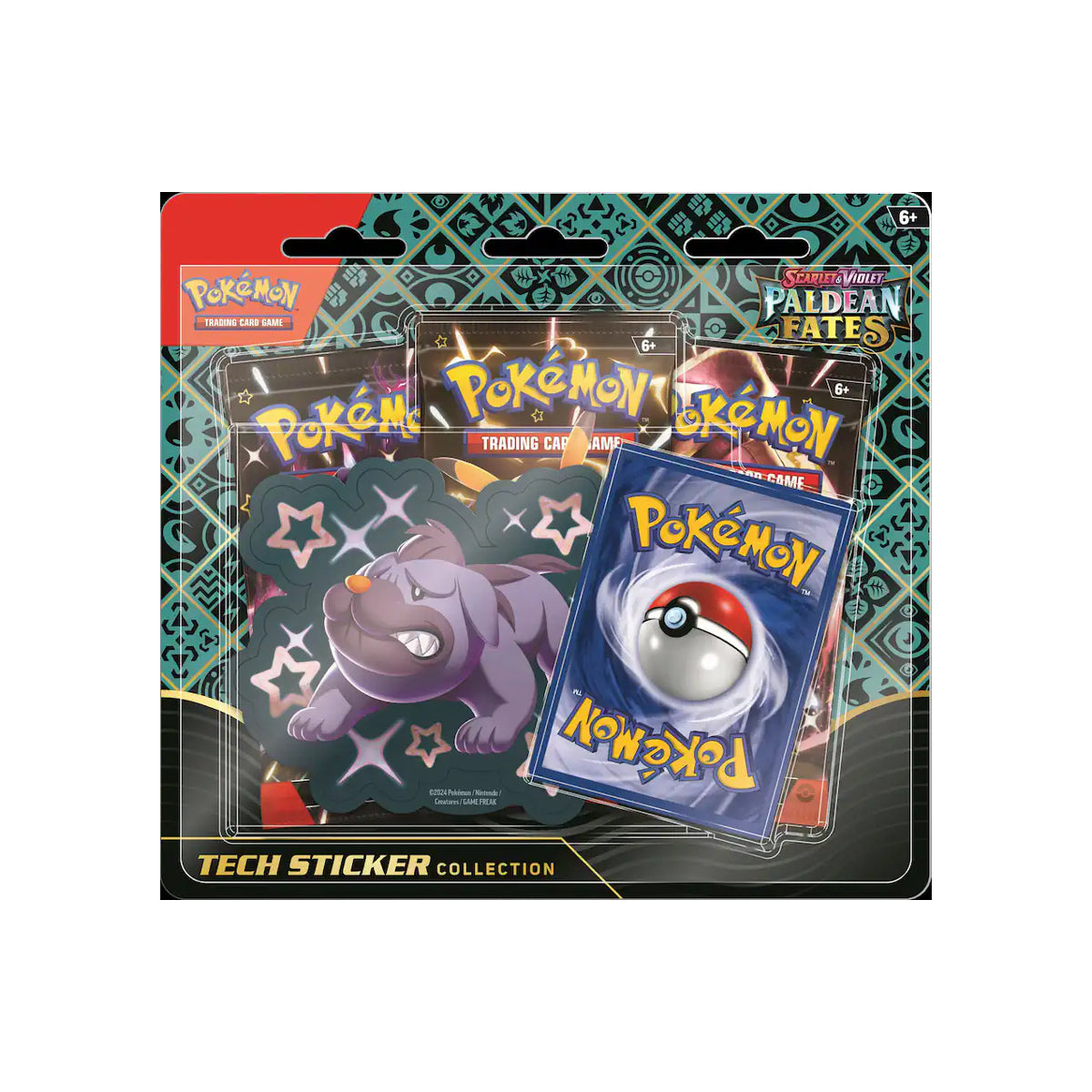 Pokémon TCG: Scarlet & Violet-Paldean Fates Booster Tech Sticker Collection (Styles Vary)