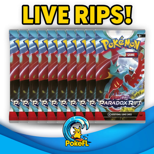 LIVE Opening - (10) Pokémon TCG: Scarlet & Violet - Paradox Rift Booster Packs