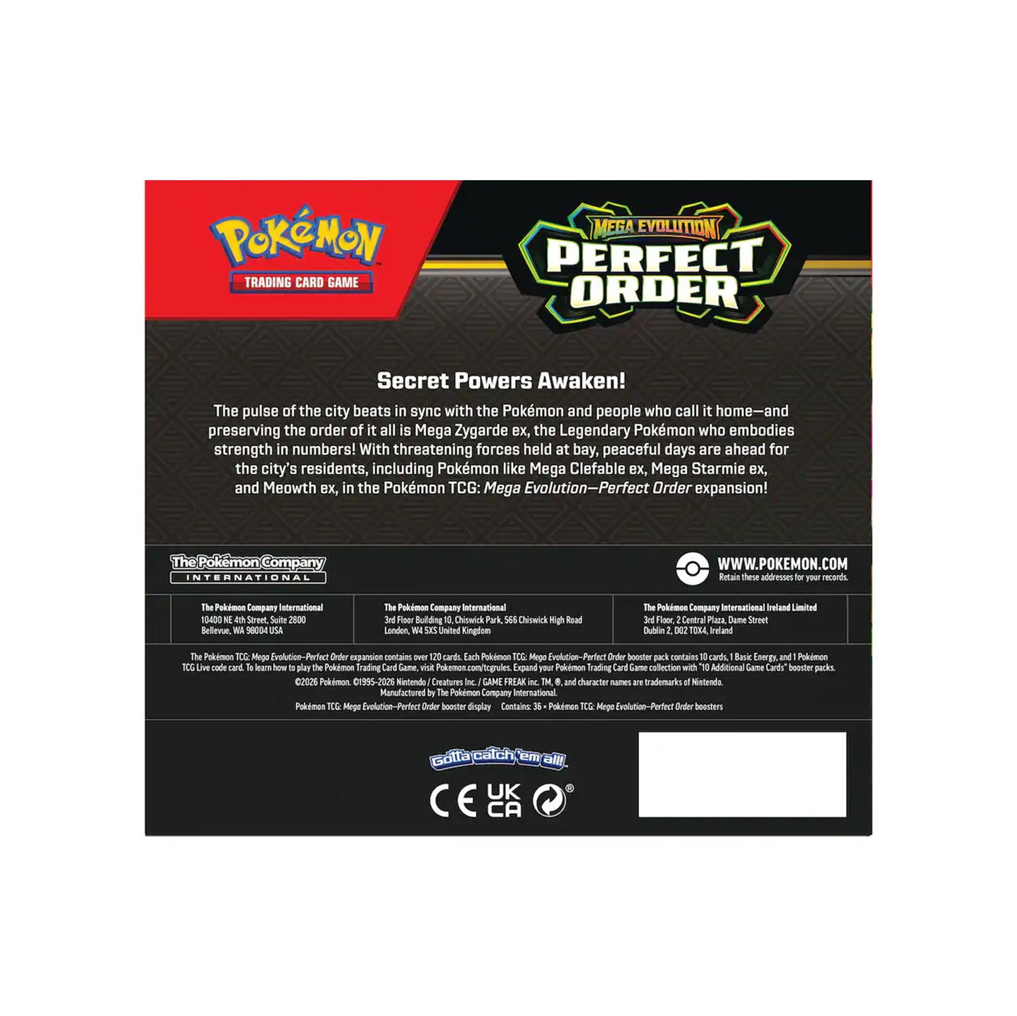 Pokémon TCG: Mega Evolution Perfect Order Booster Box