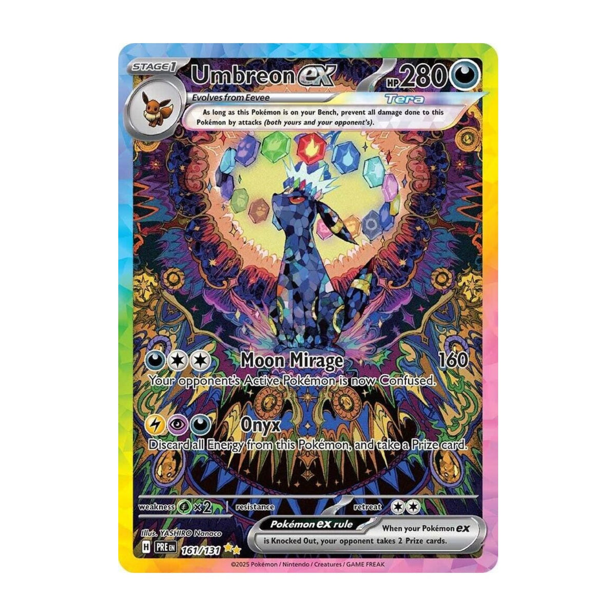 Umbreon ex 161/131 Special Illustration Rare from Prismatic Evolutions
