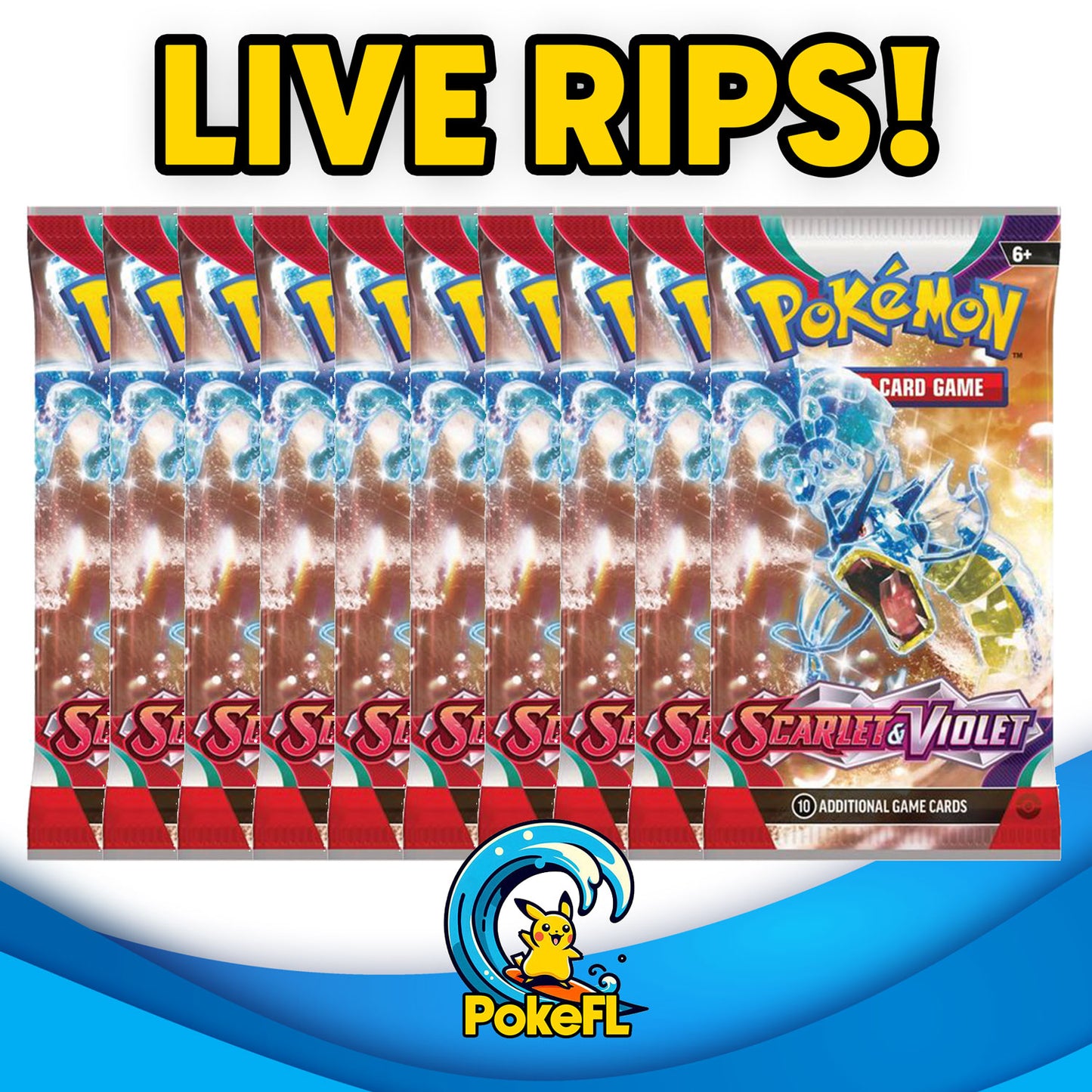 LIVE Opening - (10) Pokémon TCG: Scarlet & Violet Booster Packs