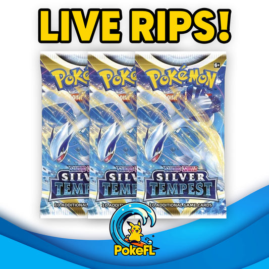 LIVE Opening - (3) Pokémon TCG: Sword & Shield - Silver Tempest Booster Packs