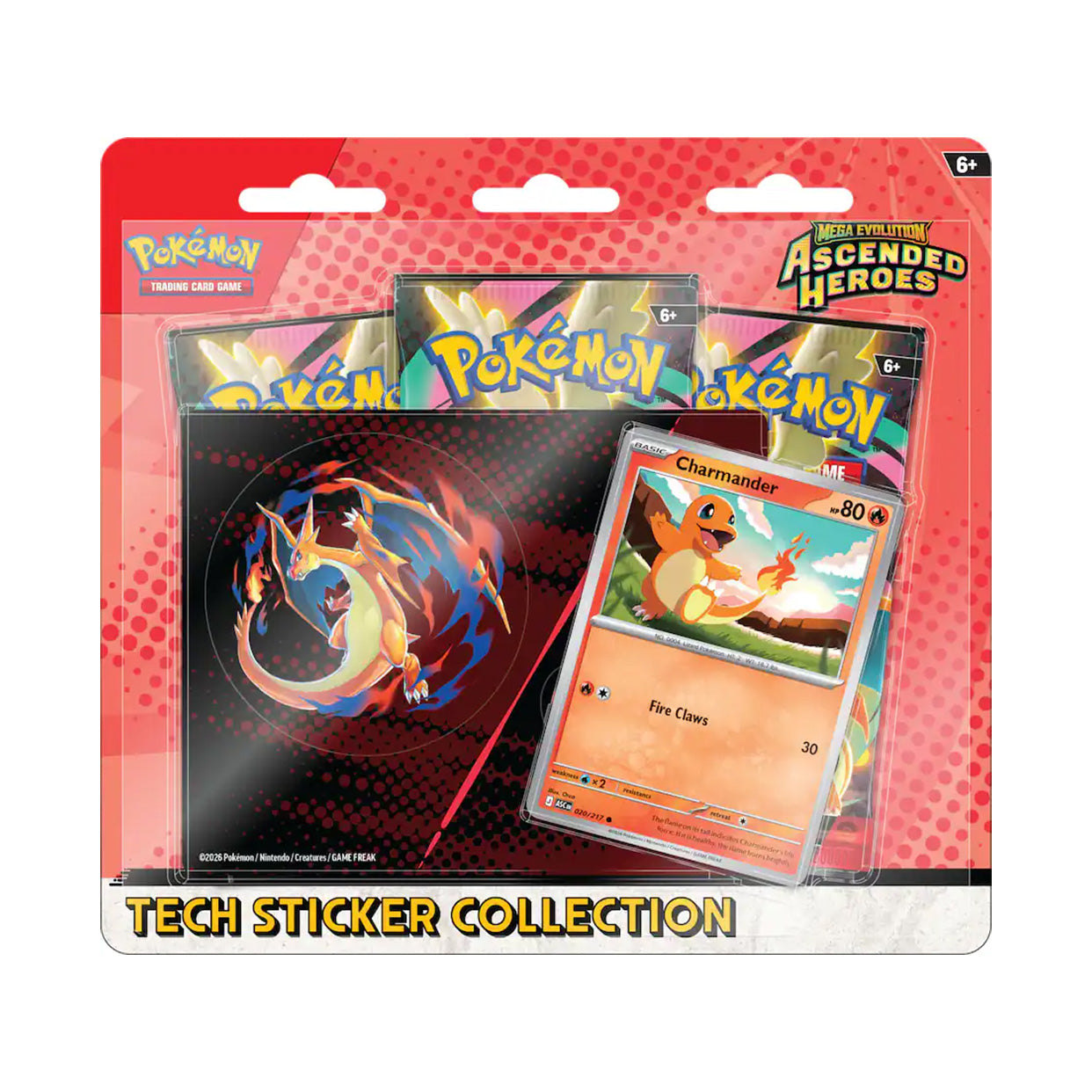 Pokémon TCG: Mega Evolution - Ascended Heroes Tech Sticker Collection - Styles May Vary