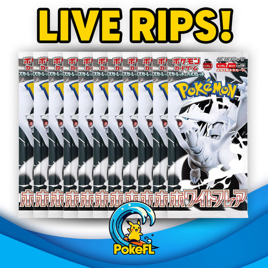 LIVE Opening - (10) Pokémon Japanese TCG: Scarlet & Violet - White Flare Booster Packs